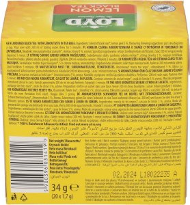 LOYD Herbata czarna LOYD Lemon Black Tea 20 torebek 3