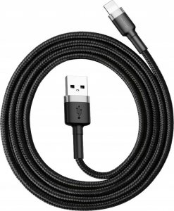 Kabel USB Baseus USB-A - Lightning 1 m Czarny ( ) 2