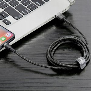 Kabel USB Baseus USB-A - Lightning 1 m Czarny ( ) 6