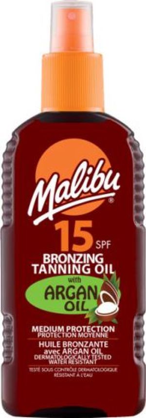 Malibu Bronzing Tanning Oil SPF15 Argan Oil 200ml 1