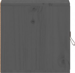 vidaXL vidaXL Szafki ścienne, 2 szt., szara, 31,5x30x30 cm, drewno sosnowe 5