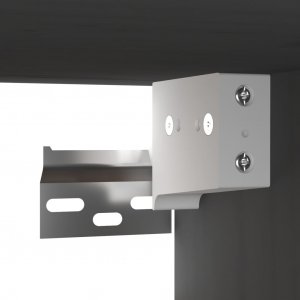 vidaXL vidaXL Szafki ścienne, 2 szt., szara, 31,5x30x30 cm, drewno sosnowe 10