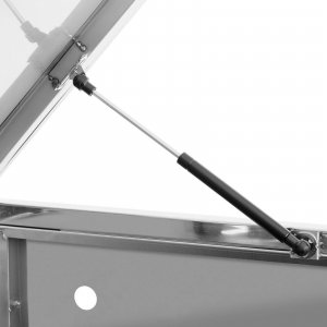 Ulsonix Osłona obudowa kosza kubła na śmieci z okrągłymi otworami STAL do 240 l 3