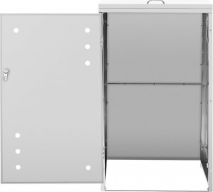 Ulsonix Osłona obudowa kosza kubła na śmieci z okrągłymi otworami STAL do 240 l 6