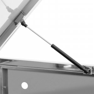 Ulsonix Osłona obudowa kosza kubła na śmieci podwójna z okrągłymi otworami STAL 2x 240 l Osłona obudowa kosza kubła na śmieci podwójna z okrągłymi otworami STAL 2x 240 l 3