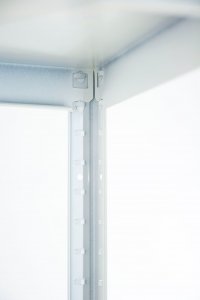 Wamar-Sosenka Regał metalowy magazynowy ELARA 180x60x40 biały 5 półek nośność 150 kg do warsztatu garażu 6