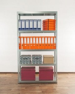 Wamar-Sosenka Regał metalowy magazynowy ELARA 180x80x40 ocynk 5 półek nośność 150 kg do warsztatu garażu 2