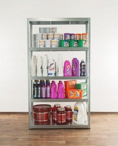 Wamar-Sosenka Regał metalowy magazynowy ELARA 180x80x40 ocynk 5 półek nośność 150 kg do warsztatu garażu 3