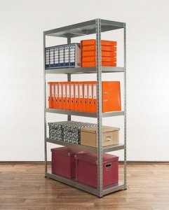 Wamar-Sosenka Regał metalowy magazynowy ELARA 180x80x40 ocynk 5 półek nośność 150 kg do warsztatu garażu 8