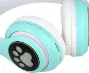 Słuchawki Protect Kocie uszy miętowe 4