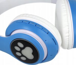 Słuchawki Protect Kocie uszy Niebieskie 4