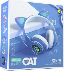 Słuchawki Protect Kocie uszy Niebieskie 6