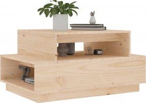 vidaXL Stolik kawowy, 80x55x40,5 cm, lite drewno sosnowe 4