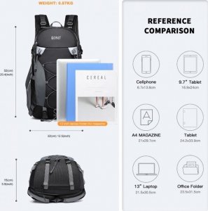 Plecak turystyczny Kono 40 l Czarny 6