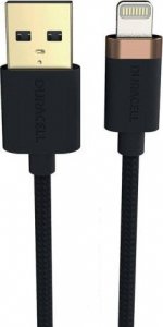 Kabel USB Duracell USB-A - Lightning 1 m Czarny (USB7012A) 1