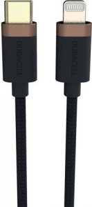 Kabel USB Duracell USB-C - Lightning 1 m Czarny (USB9012A) 1