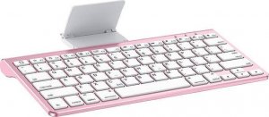 Omoton Bezprzewodowa klawiatura do iPad z uchwytem na tablet KB088 Omoton (srebrna) 2
