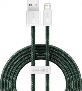Kabel USB Baseus USB-A - Lightning 2 m Zielony (CALD040106) 1