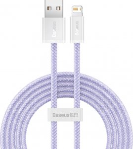 Kabel USB Baseus USB-A - Lightning 2 m Fioletowy (CALD040105) 1