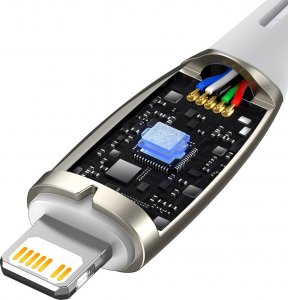 Kabel USB Baseus USB-C - Lightning 1 m Biały (CADH000002) 18
