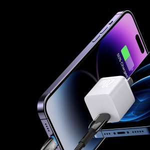 Kabel USB Baseus USB-C - Lightning 1 m Biały (CADH000002) 2