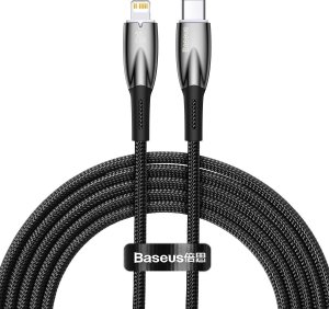 Kabel USB Baseus USB-C - Lightning 2 m Czarny (CADH000101) 1