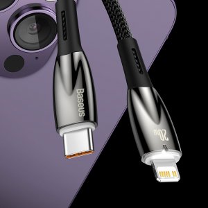Kabel USB Baseus USB-C - Lightning 2 m Czarny (CADH000101) 14