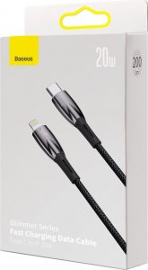 Kabel USB Baseus USB-C - Lightning 2 m Czarny (CADH000101) 19