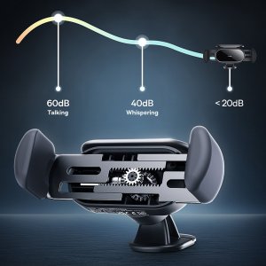 Baseus Baseus Steel Cannon Pro solarny automatyczny uchwyt samochodowy na kokpit czarny (SUGP010001) 23