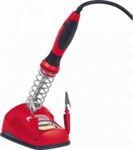 Rothenberger ROTHENBERGER Lutownica z uchwytem - 30W - W zestawie 2 koncówki, drut lutowniczy i gabka - Czerwony 1