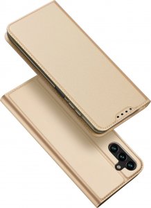 Dux Ducis Dux Ducis Skin Pro etui Samsung Galaxy A14 5G pokrowiec z klapką portfel na kartę podstawka złote 1