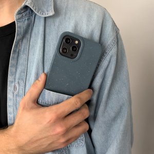 Hurtel Eco Case etui iPhone 14 Plus silikonowy degradowalny pokrowiec żółte 9