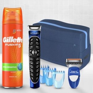 Gillette Gillette Zestaw Styler+ Akcesoria + Żel Do Golenia 2