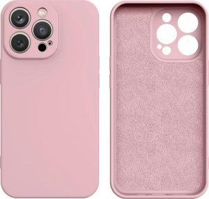 Hurtel Silicone case etui Samsung Galaxy A52 5G / Galaxy A52 silikonowy pokrowiec różowe 1