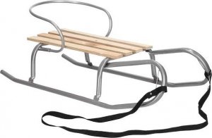 Springos Sanki metalowe z oparciem dla dzieci szare UNIWERSALNY 3