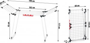 Suszarka na pranie Massido Suszarka na pranie stojąca rozkładana Lydia 27 mb 7