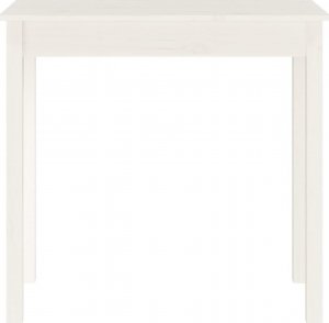 vidaXL Stolik konsolowy, biały, 80x40x75 cm, lite drewno sosnowe 5