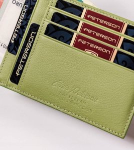 Peterson Etui skórzane Peterson zielone PTN CAW22722 1439 2