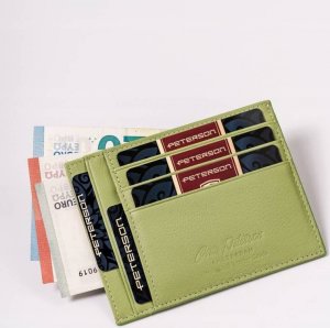 Peterson Etui skórzane Peterson zielone PTN CAW22722 1439 7