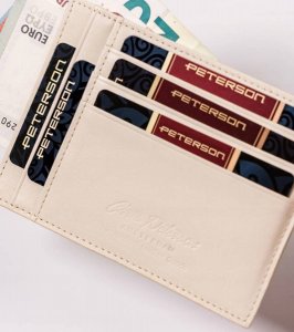 Peterson Etui skórzane Peterson PTN CAW22722 BEIG beżowe 5
