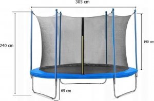 Trampolina ogrodowa TopStoc FT10 z siatką wewnętrzną 10 FT 305 cm 2