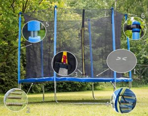 Trampolina ogrodowa TopStoc FT10 z siatką wewnętrzną 10 FT 305 cm 3