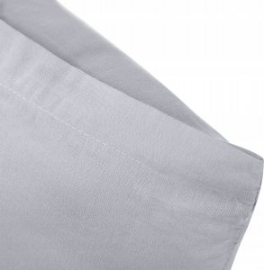 Spod Igły i Nitki SZARA POŚCIEL BAWEŁNIANA 140X200 JEDNOKOLOROWA 3