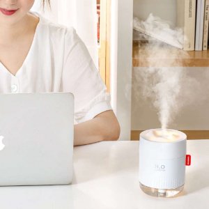 Nawilżacz powietrza Alogy Nawilżacz powietrza mini Przenośny ultradźwiękowy Alogy na biurko USB 500ml Biały 3