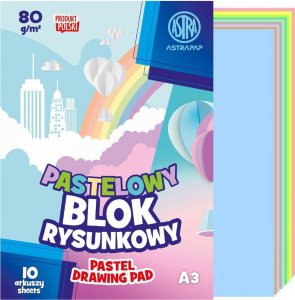 Astra Blok rysunkowy A3 pastelowy 10 kartek 80g/m2 ASTRA 1