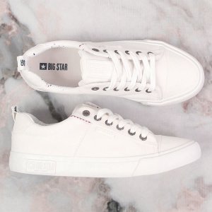 Big Star Trampki niskie białe Big Star KK274003 39 5