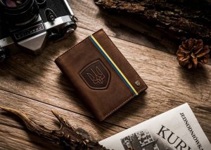 Peterson Portfel skórzany Peterson [DH] PTN 303-P-UP UA-HUNT brązowy 2