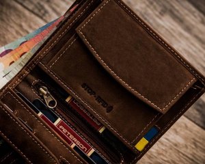 Peterson Portfel skórzany Peterson [DH] PTN 303-P-UP UA-HUNT brązowy 6