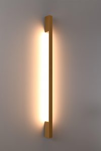 Kinkiet Thoro Ścienna lampa podłużna Sappo LED 20W do gabinetu złota 1
