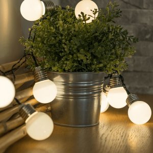 Polux Świetlna ozdoba czujnik zmierzchu 10 LED 3,8m barwa ciepła 2